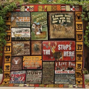 Hunting Quilt Blanket Ver 60  Quilt